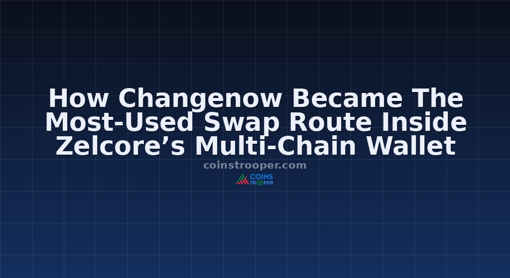 How Changenow Became The Most-Used Swap Route Inside Zelcore’s Multi-Chain Wallet