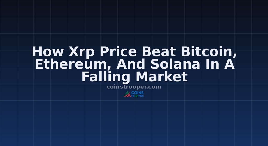 How Xrp Price Beat Bitcoin, Ethereum, And Solana In A Falling Market