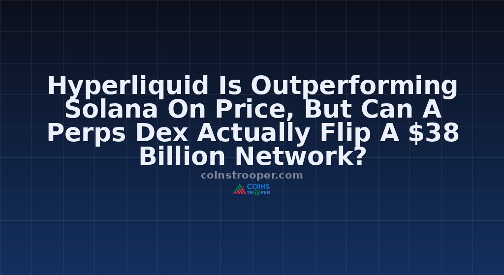Hyperliquid Is Outperforming Solana On Price, But Can A Perps Dex Actually Flip A $38 Billion Network?