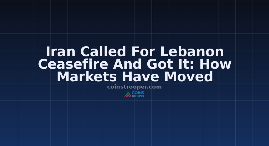 Iran Called For Lebanon Ceasefire And Got It: How Markets Have Moved