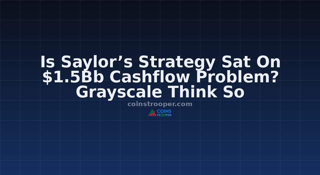 Is Saylor’s Strategy Sat On $1.5Bb Cashflow Problem? Grayscale Think So