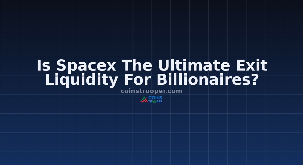 Is Spacex The Ultimate Exit Liquidity For Billionaires?