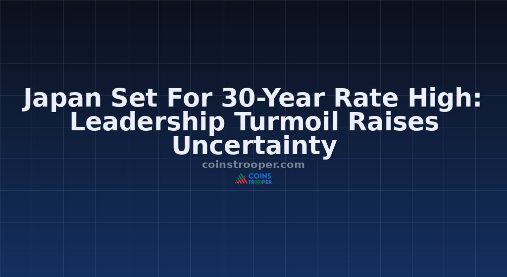 Japan Set For 30-Year Rate High: Leadership Turmoil Raises Uncertainty