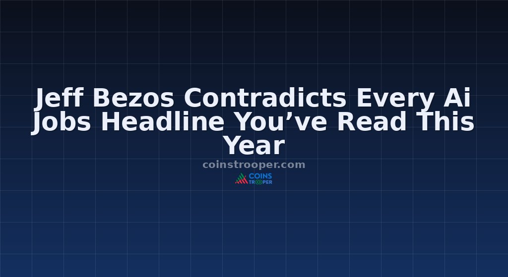 Jeff Bezos Contradicts Every Ai Jobs Headline You’ve Read This Year