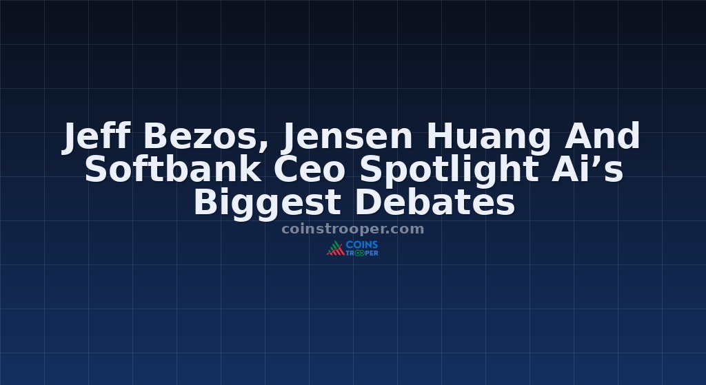 Jeff Bezos, Jensen Huang And Softbank Ceo Spotlight Ai’s Biggest Debates