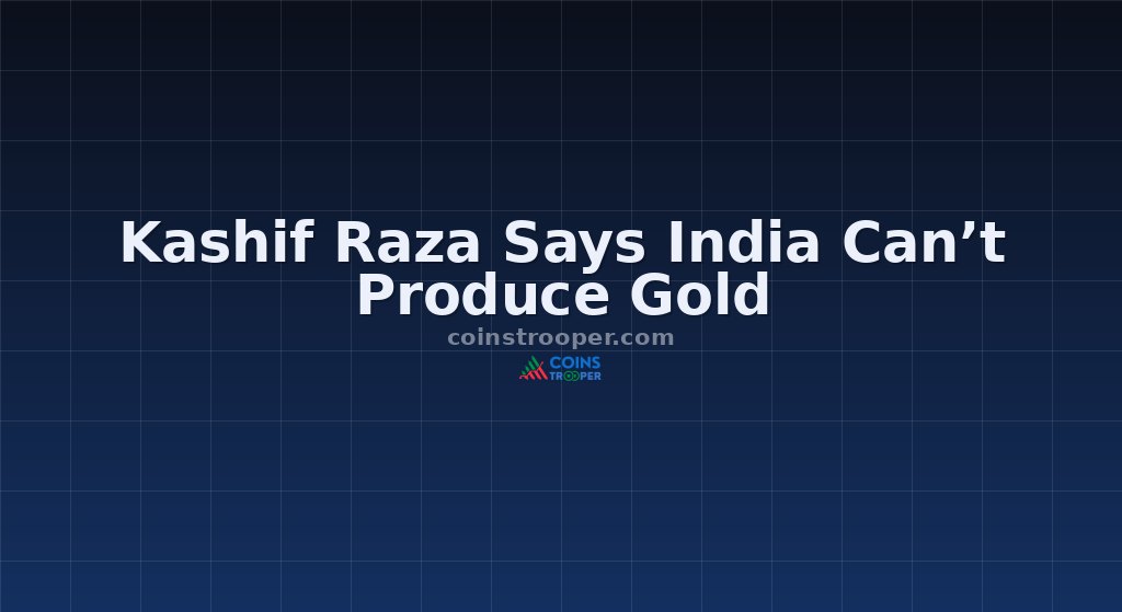 Kashif Raza Says India Can’t Produce Gold