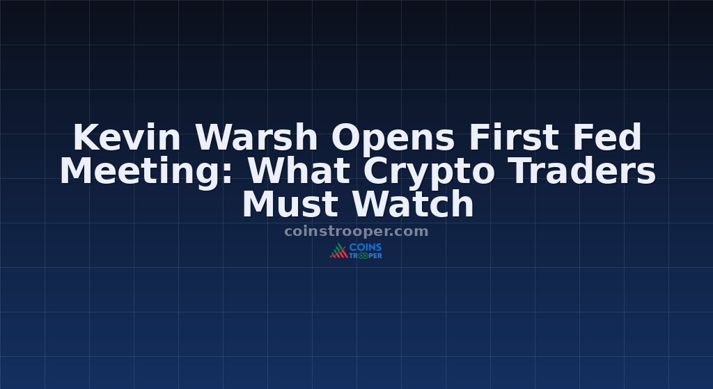 Kevin Warsh Opens First Fed Meeting: What Crypto Traders Must Watch