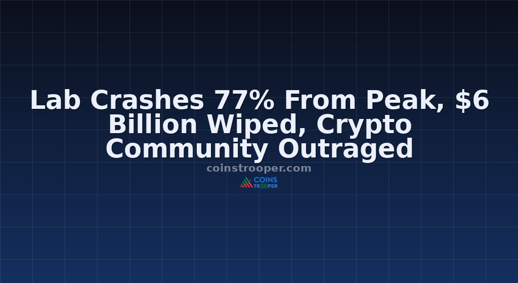 Lab Crashes 77% From Peak, $6 Billion Wiped, Crypto Community Outraged
