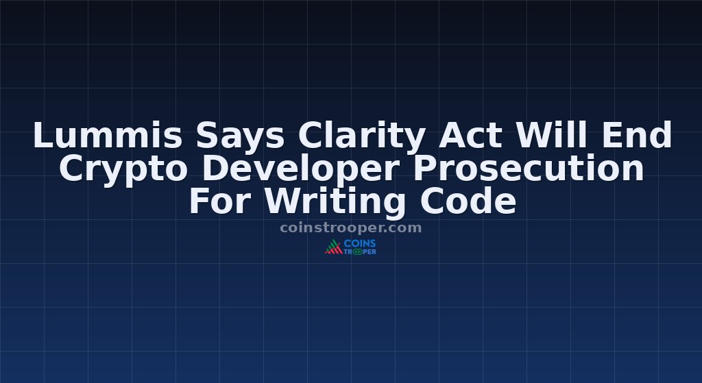 Lummis Says Clarity Act Will End Crypto Developer Prosecution For Writing Code