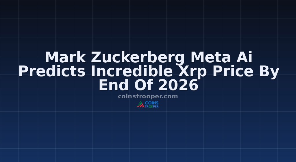 Mark Zuckerberg Meta Ai Predicts Incredible Xrp Price By End Of 2026