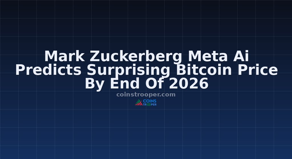 Mark Zuckerberg Meta Ai Predicts Surprising Bitcoin Price By End Of 2026