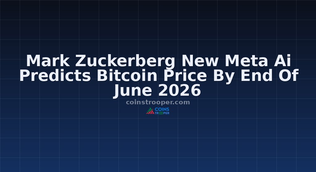Mark Zuckerberg New Meta Ai Predicts Bitcoin Price By End Of June 2026