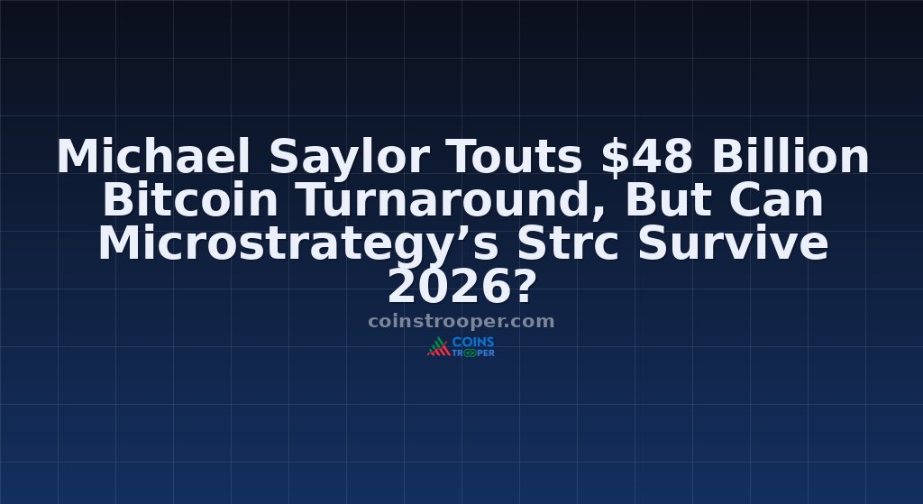 Michael Saylor Touts $48 Billion Bitcoin Turnaround, But Can Microstrategy’s Strc Survive 2026?
