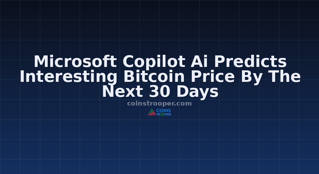 Microsoft Copilot Ai Predicts Interesting Bitcoin Price By The Next 30 Days