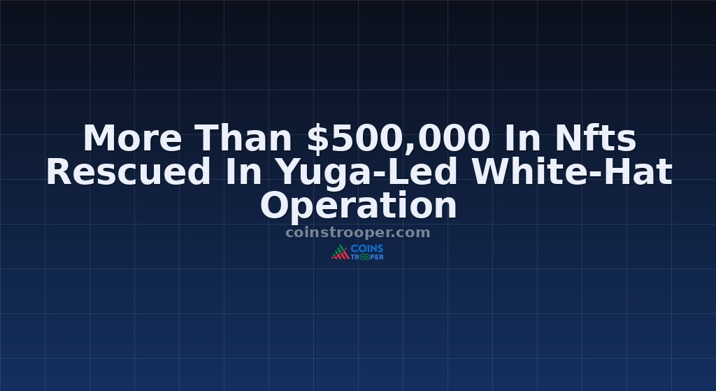 More Than $500,000 In Nfts Rescued In Yuga-Led White-Hat Operation