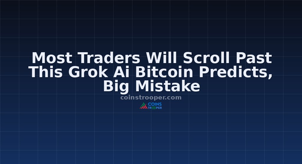 Most Traders Will Scroll Past This Grok Ai Bitcoin Predicts, Big Mistake