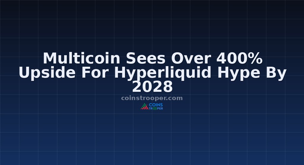 Multicoin Sees Over 400% Upside For Hyperliquid Hype By 2028