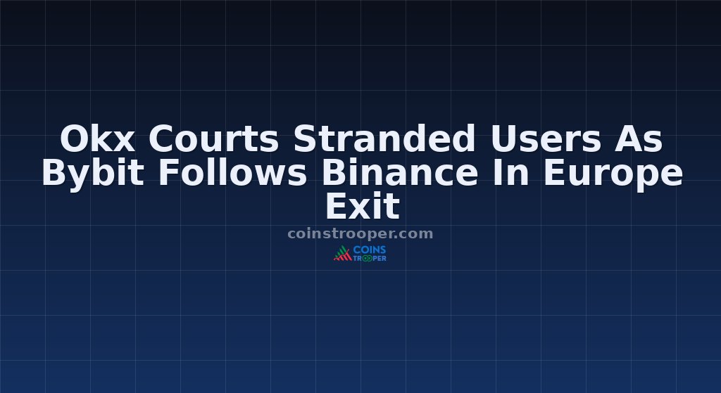 Okx Courts Stranded Users As Bybit Follows Binance In Europe Exit