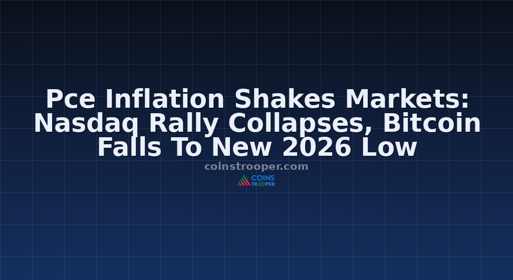 Pce Inflation Shakes Markets: Nasdaq Rally Collapses, Bitcoin Falls To New 2026 Low