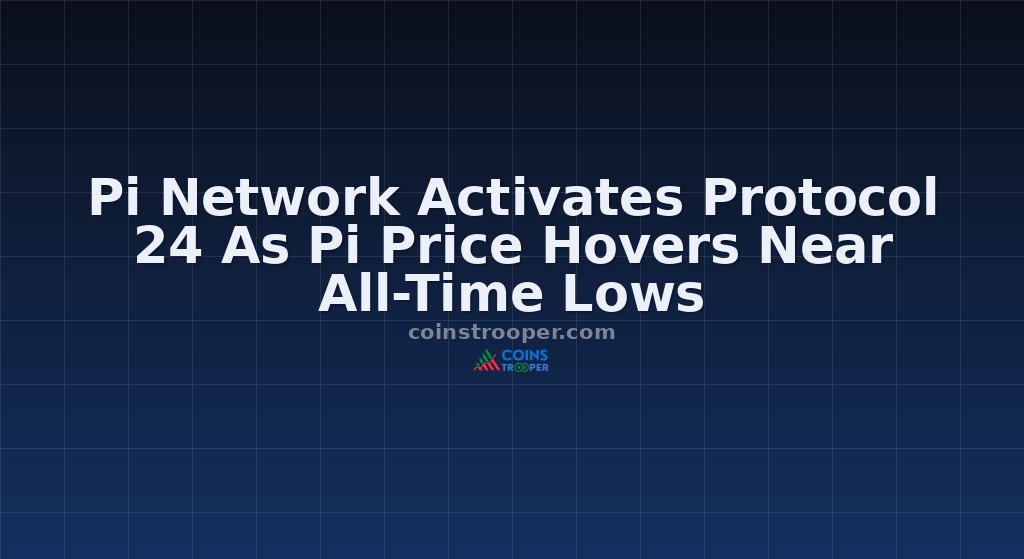 Pi Network Activates Protocol 24 As Pi Price Hovers Near All-Time Lows