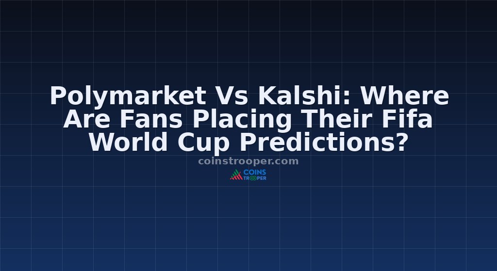 Polymarket Vs Kalshi: Where Are Fans Placing Their Fifa World Cup Predictions?