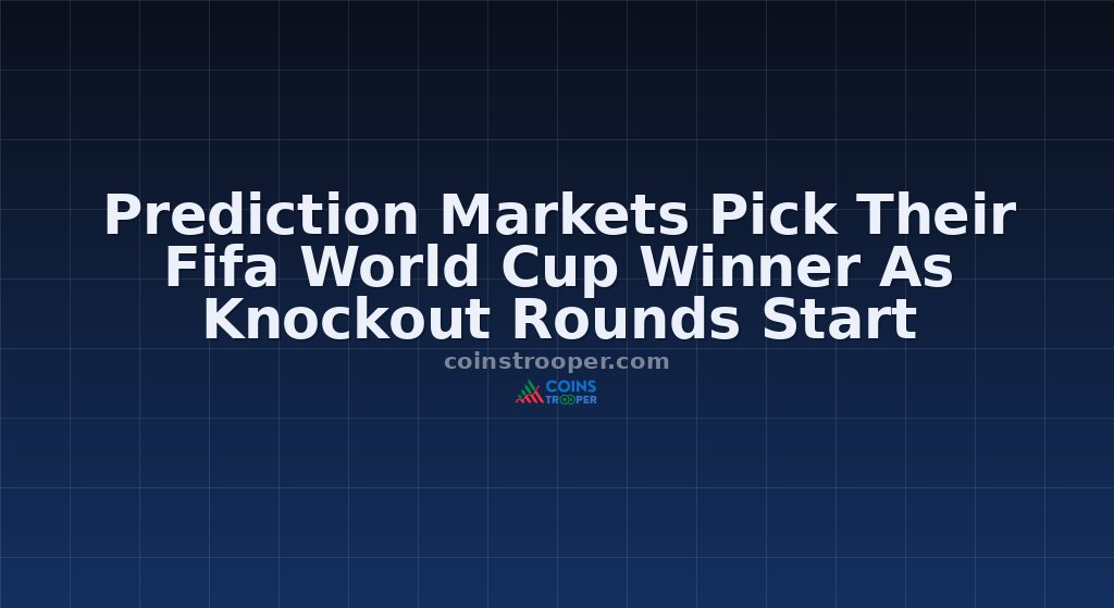 Prediction Markets Pick Their Fifa World Cup Winner As Knockout Rounds Start