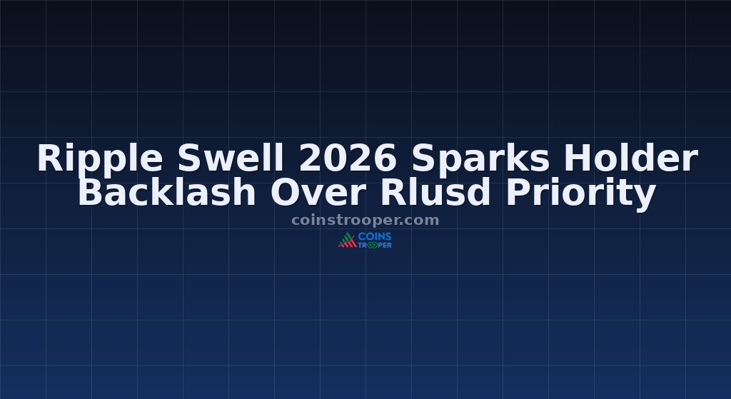 Ripple Swell 2026 Sparks Holder Backlash Over Rlusd Priority