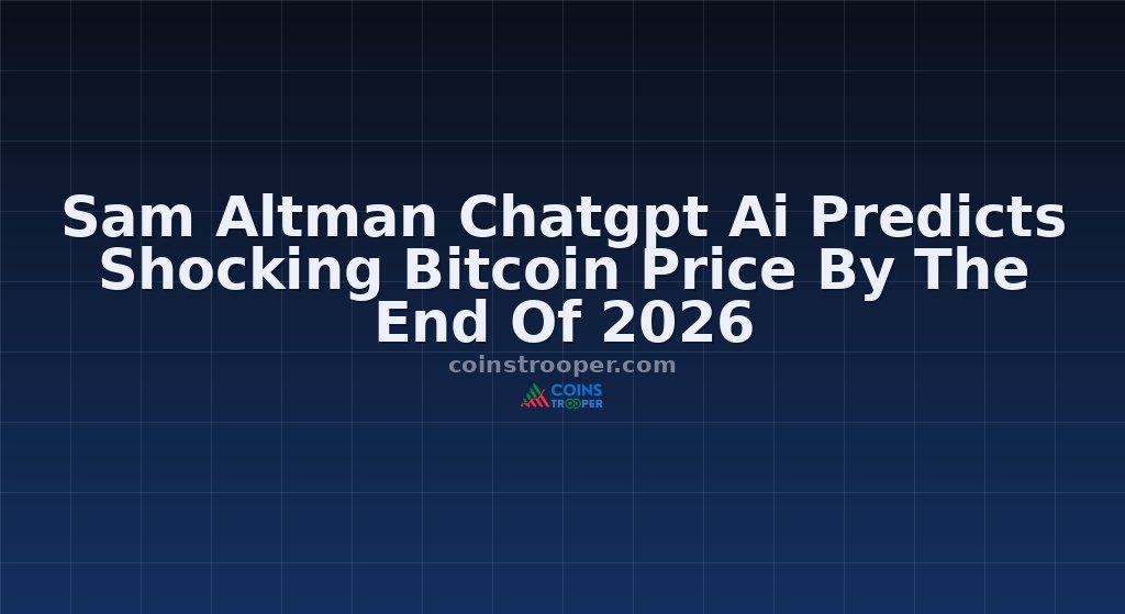 Sam Altman Chatgpt Ai Predicts Shocking Bitcoin Price By The End Of 2026