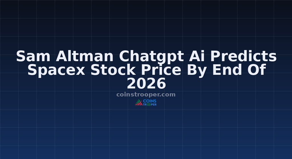 Sam Altman Chatgpt Ai Predicts Spacex Stock Price By End Of 2026