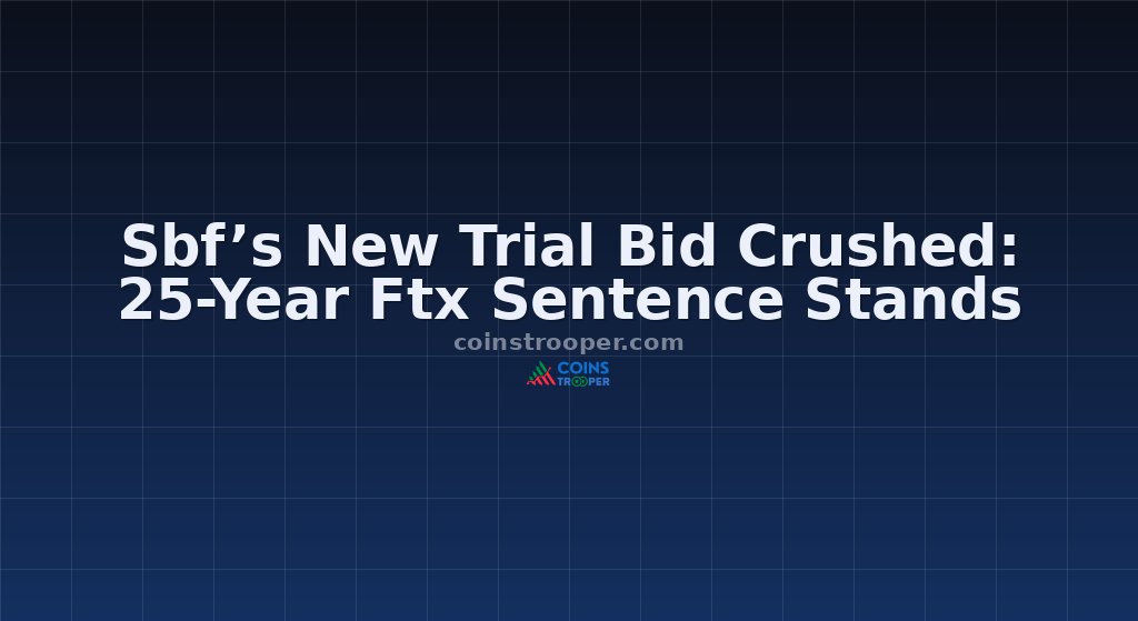 Sbf’s New Trial Bid Crushed: 25-Year Ftx Sentence Stands