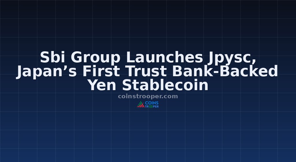 Sbi Group Launches Jpysc, Japan’s First Trust Bank-Backed Yen Stablecoin