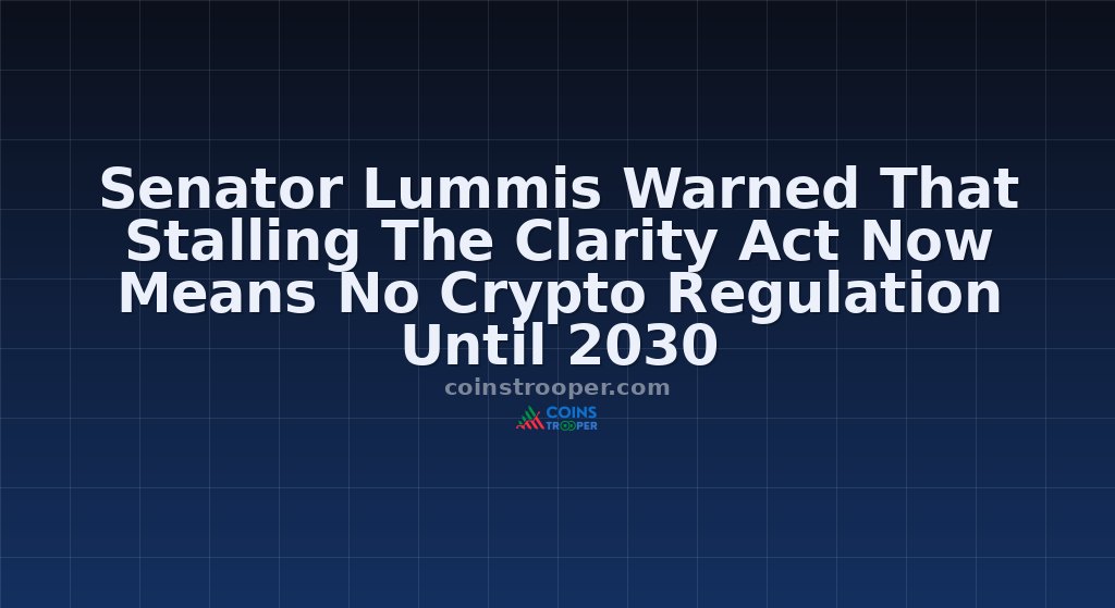 Senator Lummis Warned That Stalling The Clarity Act Now Means No Crypto Regulation Until 2030