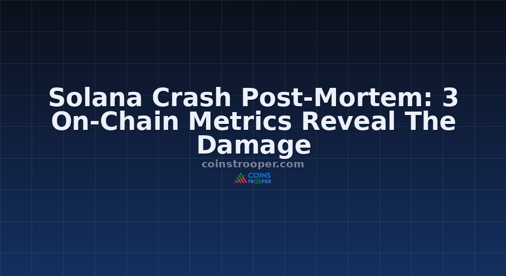 Solana Crash Post-Mortem: 3 On-Chain Metrics Reveal The Damage