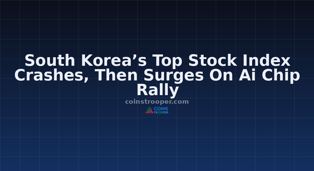 South Korea’s Top Stock Index Crashes, Then Surges On Ai Chip Rally