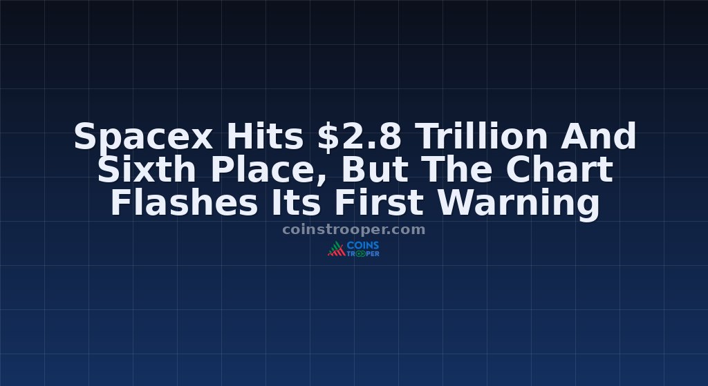 Spacex Hits $2.8 Trillion And Sixth Place, But The Chart Flashes Its First Warning