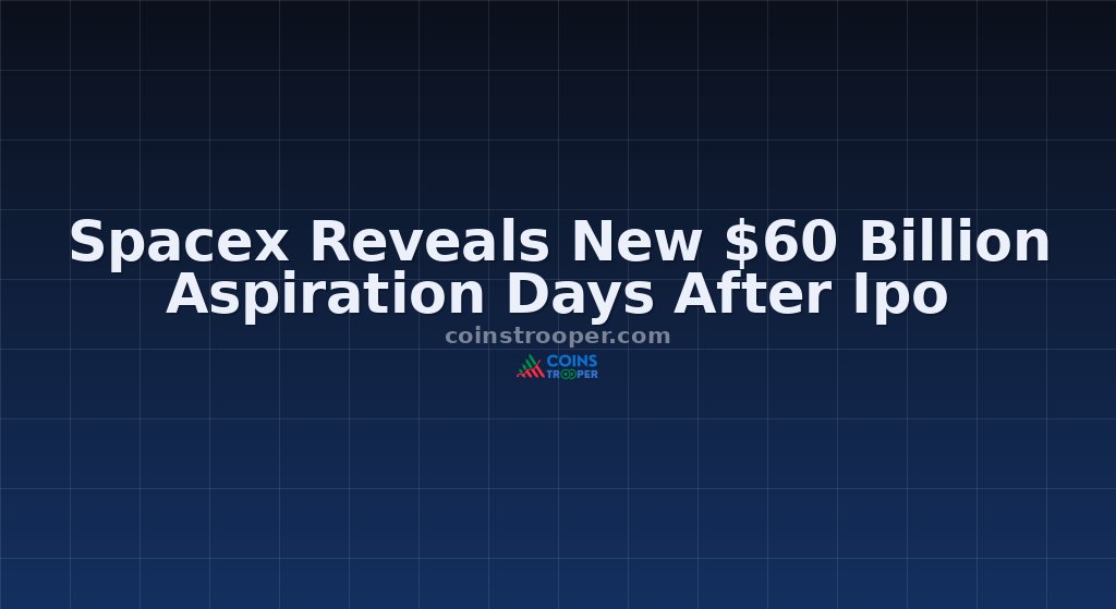 Spacex Reveals New $60 Billion Aspiration Days After Ipo