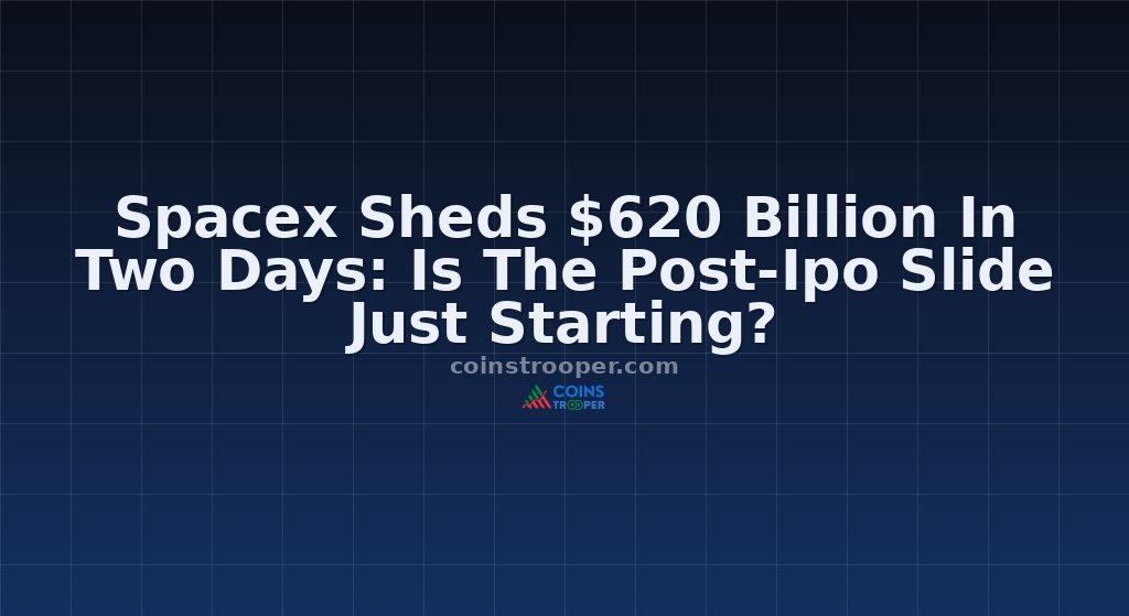 Spacex Sheds $620 Billion In Two Days: Is The Post-Ipo Slide Just Starting?