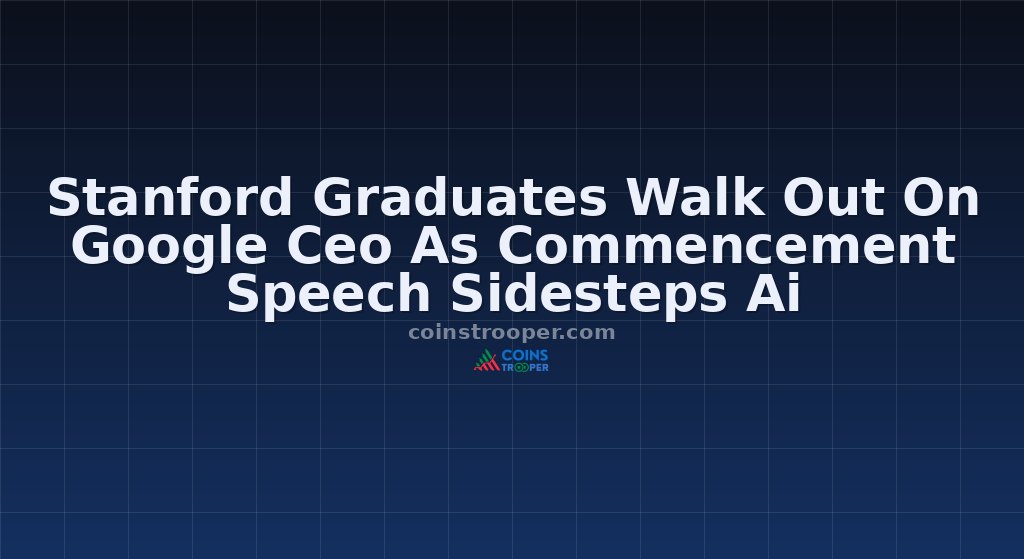 Stanford Graduates Walk Out On Google Ceo As Commencement Speech Sidesteps Ai
