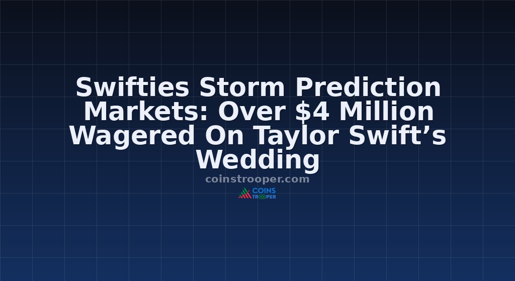 Swifties Storm Prediction Markets: Over $4 Million Wagered On Taylor Swift’s Wedding