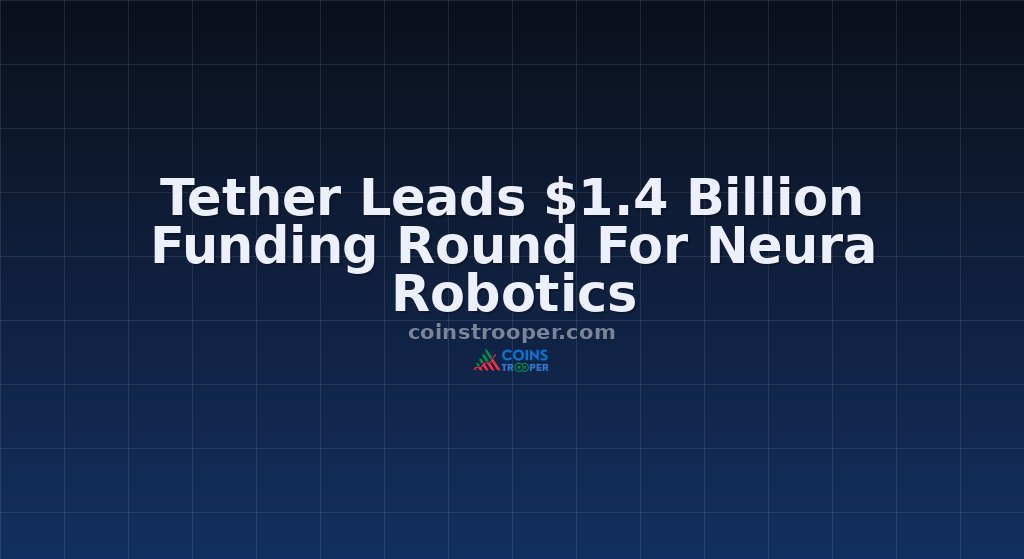 Tether Leads $1.4 Billion Funding Round For Neura Robotics