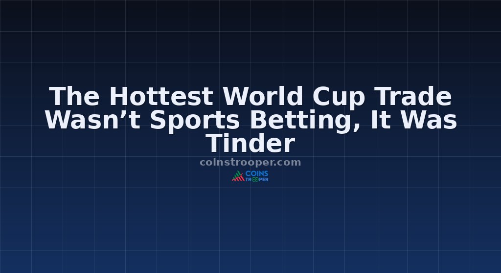 The Hottest World Cup Trade Wasn’t Sports Betting, It Was Tinder