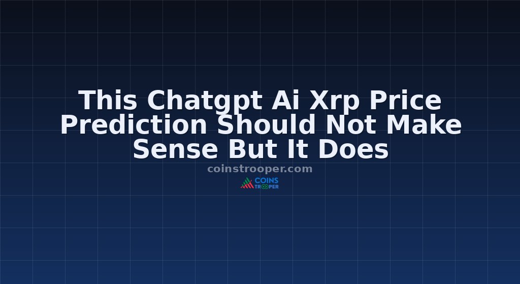 This Chatgpt Ai Xrp Price Prediction Should Not Make Sense But It Does