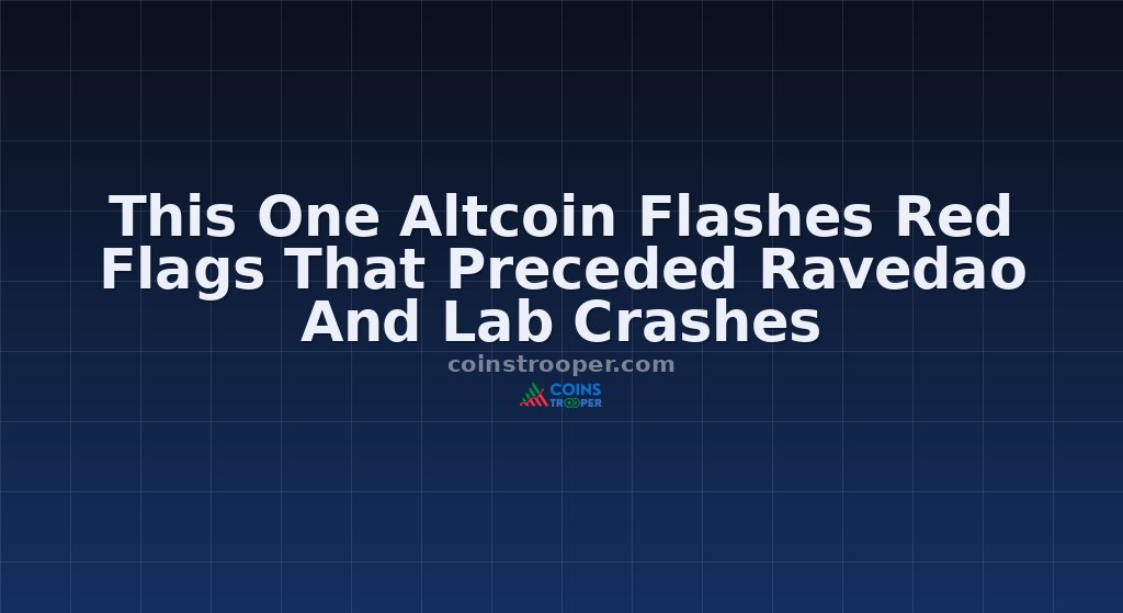 This One Altcoin Flashes Red Flags That Preceded Ravedao And Lab Crashes