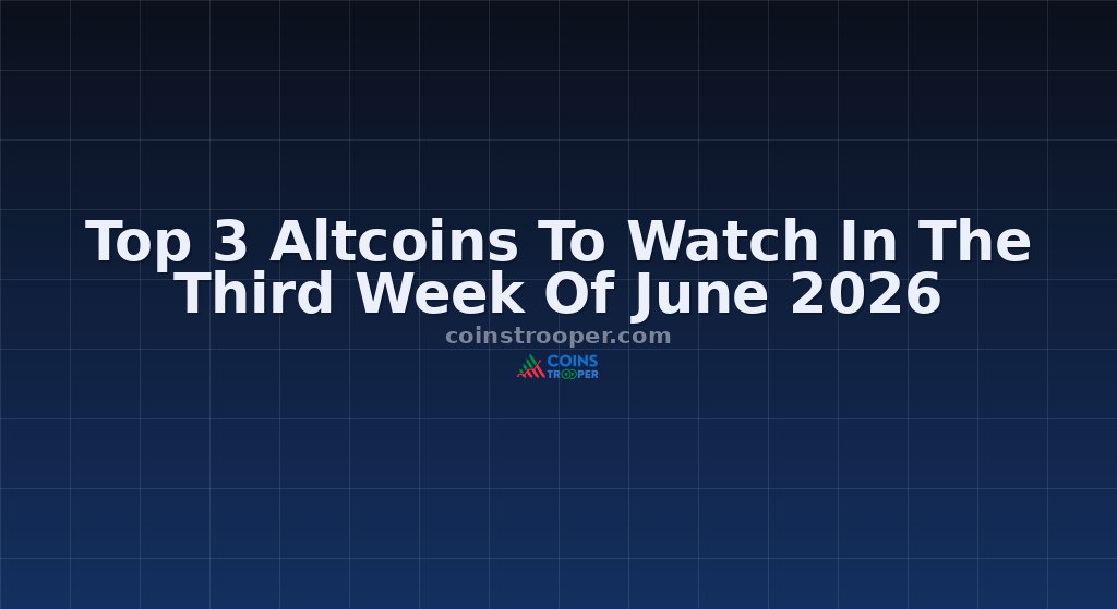 Top 3 Altcoins To Watch In The Third Week Of June 2026