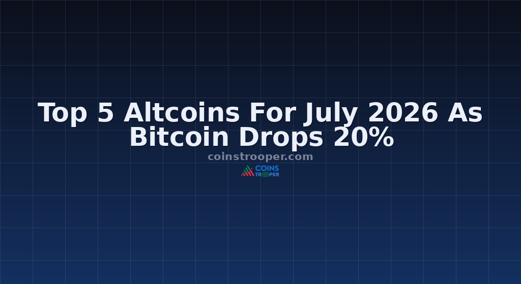 Top 5 Altcoins For July 2026 As Bitcoin Drops 20%