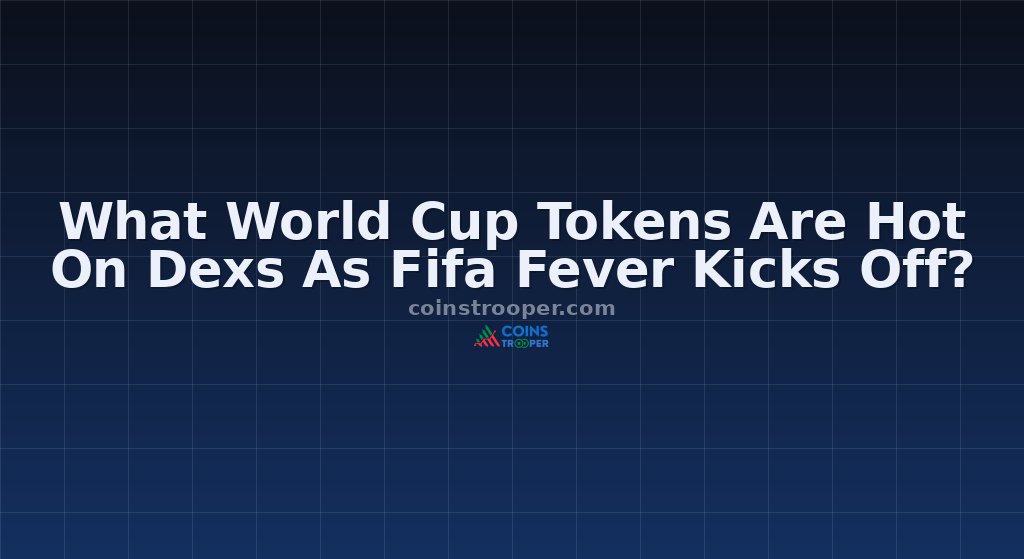 What World Cup Tokens Are Hot On Dexs As Fifa Fever Kicks Off?