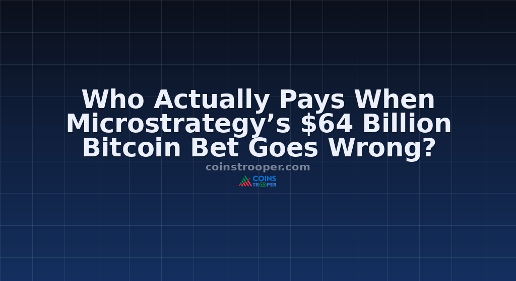 Who Actually Pays When Microstrategy’s $64 Billion Bitcoin Bet Goes Wrong?