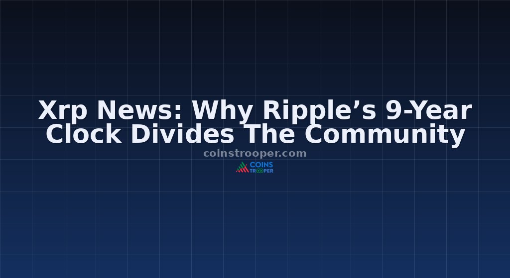 Xrp News: Why Ripple’s 9-Year Clock Divides The Community