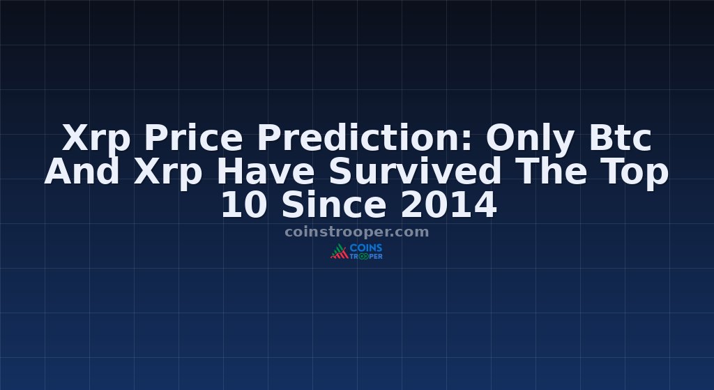 Xrp Price Prediction: Only Btc And Xrp Have Survived The Top 10 Since 2014