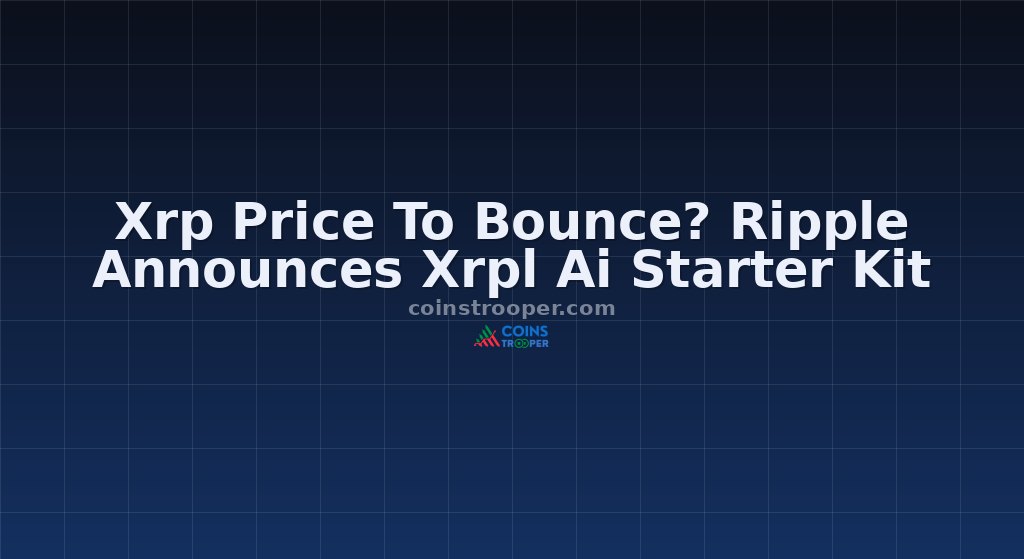 Xrp Price To Bounce? Ripple Announces Xrpl Ai Starter Kit